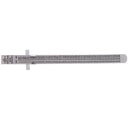 6" Stainless Steel Pocket Rule Handy Ruler with inch 1/32â€ mm/metric Graduatio_
