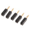 10 Pcs Black & Red 2mm Banana Plug Connectors Retractable Sheath Stackable Wire