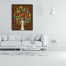 Painting By Numbers Kit DIY Color Tree Hand Painted Canvas Oil Art Picture