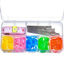 9 Pieces Large Eye Blunt Sewing Needles with 60 Pieces Lock Markers and Clo