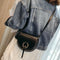 Women'S Semi-Circle Crossbody Bag Solid Color Pu Leather Handbag Ladies Mes K1S5