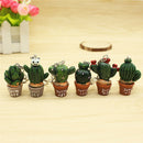 Mini Cactus Key Ring Keychain Keyring Women Bag Charm Pendant Key ChainP3c