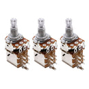 3Pc A500K Push Pull Control Pot Potentiometer Volume Tone Switch for Electric