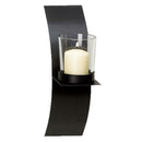 Modern Art Candle Holder Wall Black Sconce Plaque Set Wedding Of Decor One S5R9