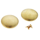 10 Sets Brass Button Studs Nail Cap Rivets Leather Crafts Soild Brass Button