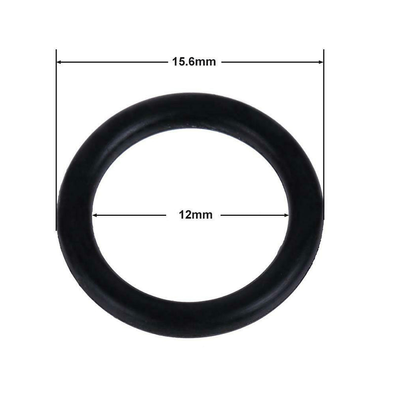 10pcs G1/4 Silicon Sealing Ring 2 Point Connector O Ring Washer Seal(Black) A