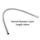 120Cm Stainless Steel Exhaust Clamps Bracket Gas Vent Hose Portable Pipe Si