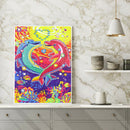 5D DIY Special Shaped Diamond Painting Dolphin Embroidery Mosaic Craft Kit