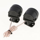 2 pc Audio Silk/Polymer Composite Dome Tweeters Kit (1 Pair, Black)