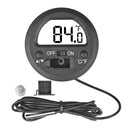 Round Electronic Digital Thermometer Hygrometer Fridge Freezer Tester Probe