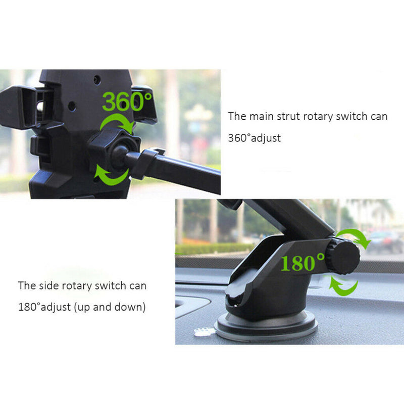 Universal Mobile Phone 360 Rotating Car Magnetic Holder Stand Cradle White