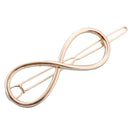Fashion Hollow Dainty Hairpin Clip Alloy Hair Snap Clamp Women Girl Headwear