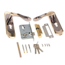 Lever Handle Lock SET Home Front Door Bedroom Bathroom Entry Door Handle
