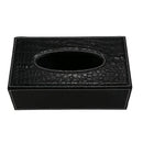 Durable Home Car Rectangle PU Leather Tissue Box Paper Holder Case Cover Na