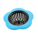 Bath Drain Shower Tub Strainer Cover Sink Trap Basin Stopper Filter Blue