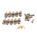 10-Pack Professional RG59 BNC Male Crimp-On Connector for Coaxial Cables