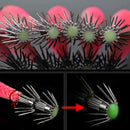 Luminous Wood Shrimp Lures Bait Fishing Tackle Squid Hook Sinker Jigs F FGP