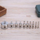 10pcs 8-50mm Diamond Coated Saw Bits Tiles Marble Glass Granite Driller