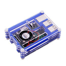 Clear Acrylic Case Shell Enclosure Box +Cooling Fan For Raspberry Pi 3 B +  3C