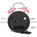 Twin Bell Alarm Clock With Backlight, Non Ticking & Silent, Large Number DisH5Y7
