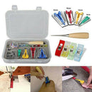 60pcs/Set Fabric Bias Binding Tape Maker Quilting Kit Binder Sewing Tool + S Gw