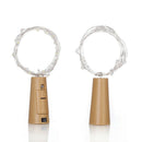 10LED Cork String Fairy Light Waterproof Wedding Party Decor Lamp (White)