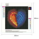 5D DIY Full Drill Diamond Painting Novelty Heart Cross Stitch Embroidery