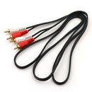 Dual RCA 2RCA Phono Plug Male to Male Audio Cable Lead Connector 1.5M Hn