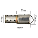 Sound Eliminator Muffler Pipe With Holes 51mm DB Killer Motorcycle Exhaust Front
