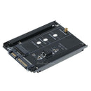 Metal Cased CY B+M Socket 2 M.2 NGFF (SATA) SSD to 2.5" SATA Adapter Black