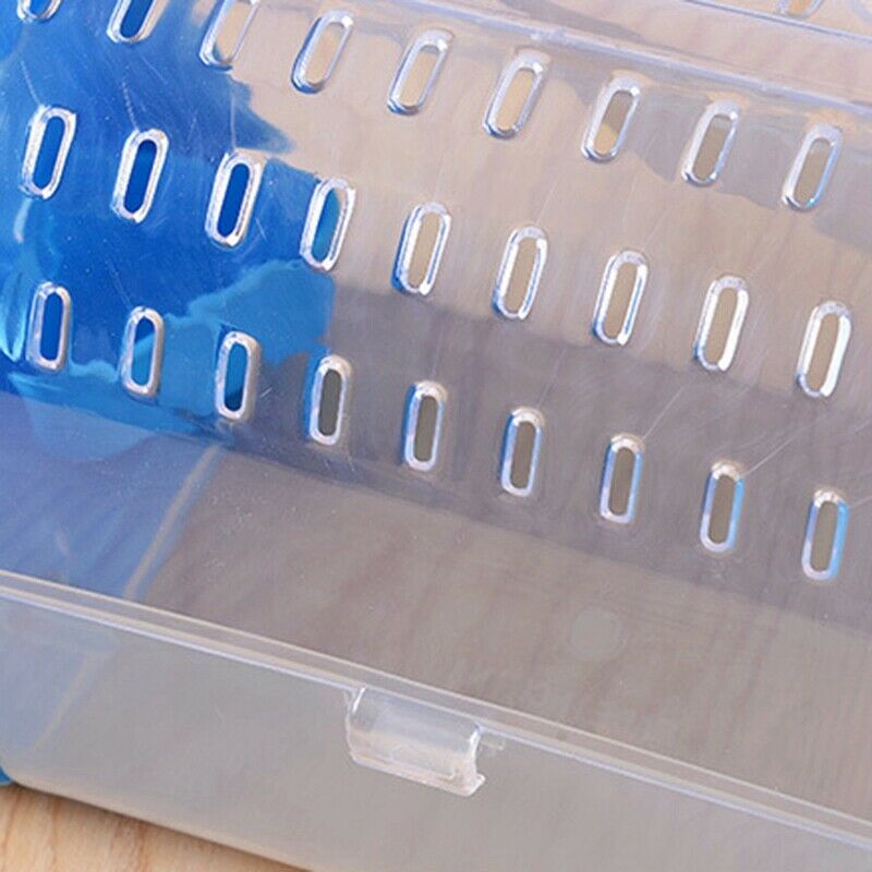 2X(Hamster Cage With Strap Portable Take Out Small Pets Box Bag Breathable