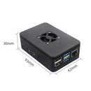 Acrylic Case Shell Enclosure Box with Cooling Fan Replacement For Raspberry Pi 4