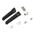 2Pcs Black Front Rear Foot Pegs Footrest Kit For Yamaha YZF R1 R6 R6S Black