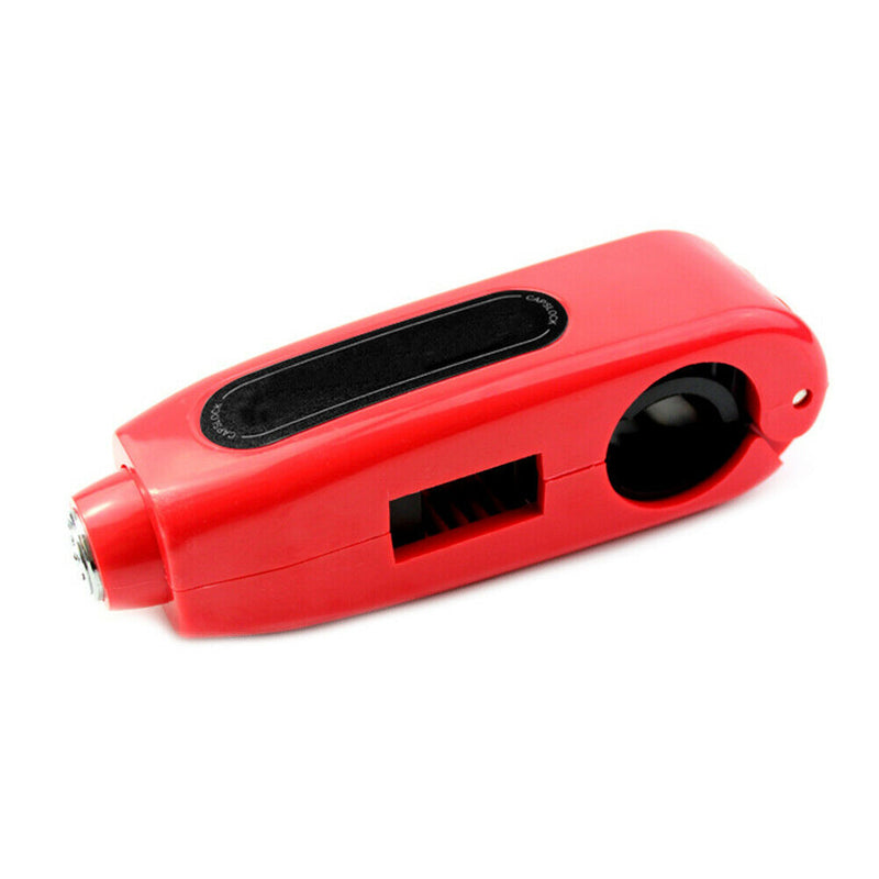 Motorcycle Brake Throttle Grip Scooter Handlebar Anti Theft Locks (Red) A