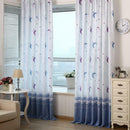 ome Xmas Decor Living Room Bedroom Pastoral Moon Print Sheer Window Curtain