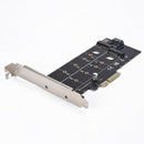 Dual M.2 Pcie Adapter, M2 Ssd Nvme (M Key) Or Sata (B Key) 22110 2280 2260  Z6U9