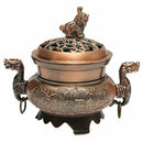 Buddhist Incense Burner Smoke Backflow Zinc alloy Censer Cone Holder,