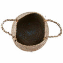 Rattan Basket Straw Basket Garden Foldable Flower Pot Hanging Wicker