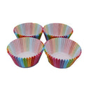 100 Pack Rainbow Color Muffins Cupcakes Wraps Cases - DIY Baking Accessories for
