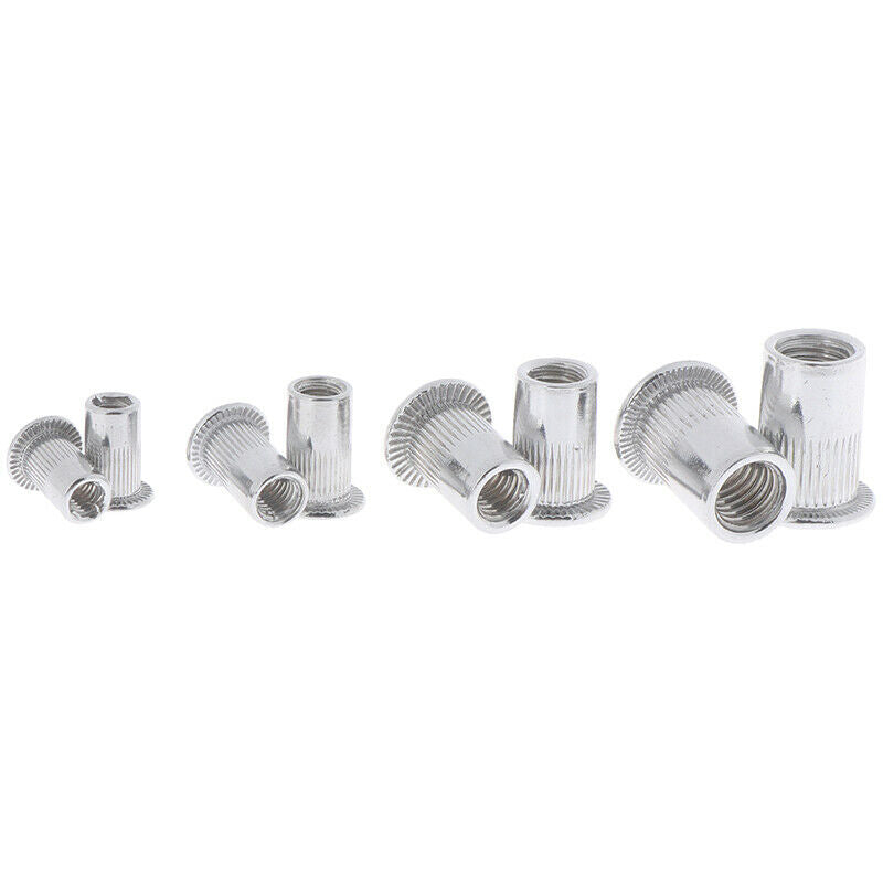 100 x Steel Aluminum Threaded Rivet Nut Inserts Rivnut Nutsert M4/M5/M6/M8 S.AU