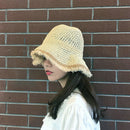Women'S Summer Hand-Woven Foldable Wide Brim Fisherman 100% Raffia Straw Su L4A5