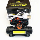 Outdoor Camping Running LED Headlamp Magnetic USB Rechargeable COB Headlight