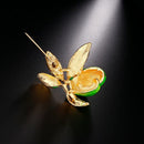 Cute Green Fruit Brooch Plum Shape Enamel Corsages Pins Suit Coat Scarf Acc W1Z3