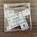 2inch Metal Hemline Seam Measuring Gauge Tool Sewing Garment Craft Ruler DIY