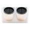 4Pcs Self Water 2-Pocket Stackable Garden Wall Hanging Planter Flower Pots with