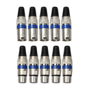 10Pcs XLR 3Pin Male & Female MIC Jack Plug Audio Microphone Wire Cable ConnectME