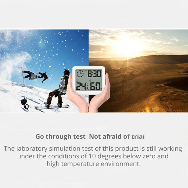 Multifunction Automatic Electronic Temperature and Humidity Monitor Clock 3