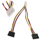 4Pin IDE Molex to 2 Serial ATA SATA Y Splitter Hard Drive Power Supply Ca Kw
