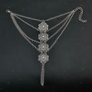 Lady Bohemian Crystal Bracelets for Women Multi-layer Finger Charm Accessory