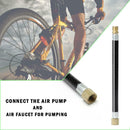 1pc MTB Bike Tire Gas Valve Adapter Inflater Air Pump Extension Pipe Tube